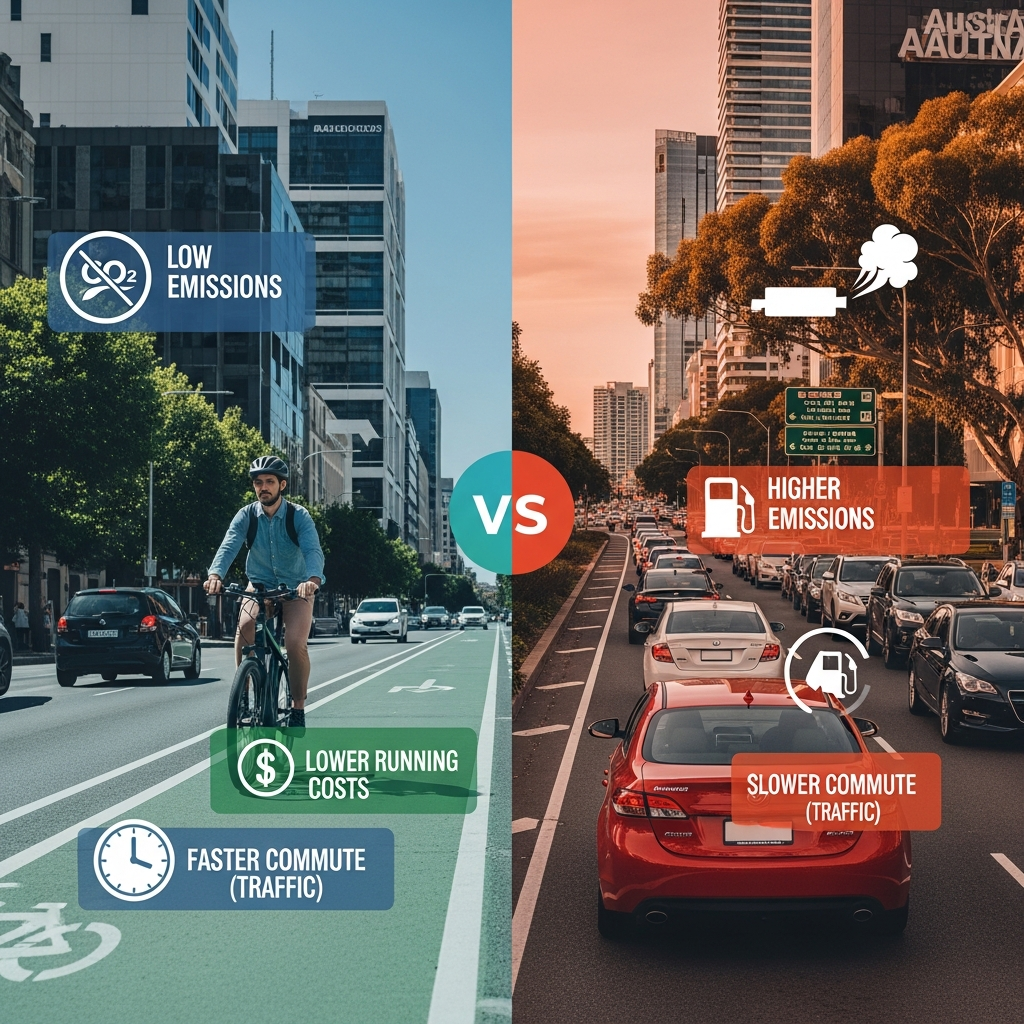 E-Bike vs Car Commuting in Australia: How Much Can You Actually Save? - CyberBikes Australia