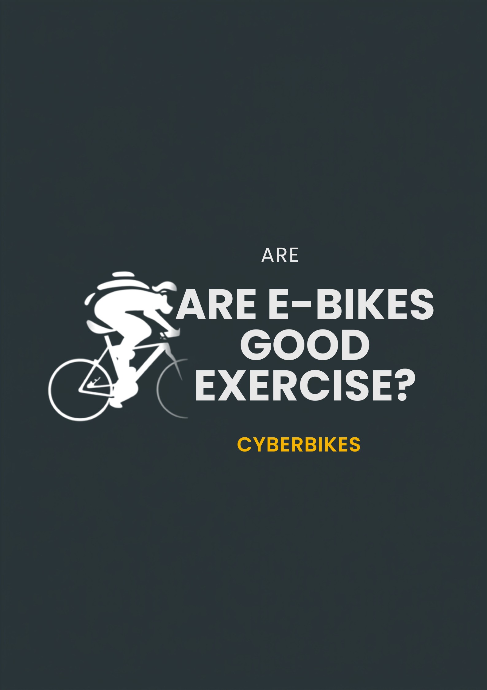 Person riding an electric bike, Cyberbikes Sydney — are e-bikes good exercise