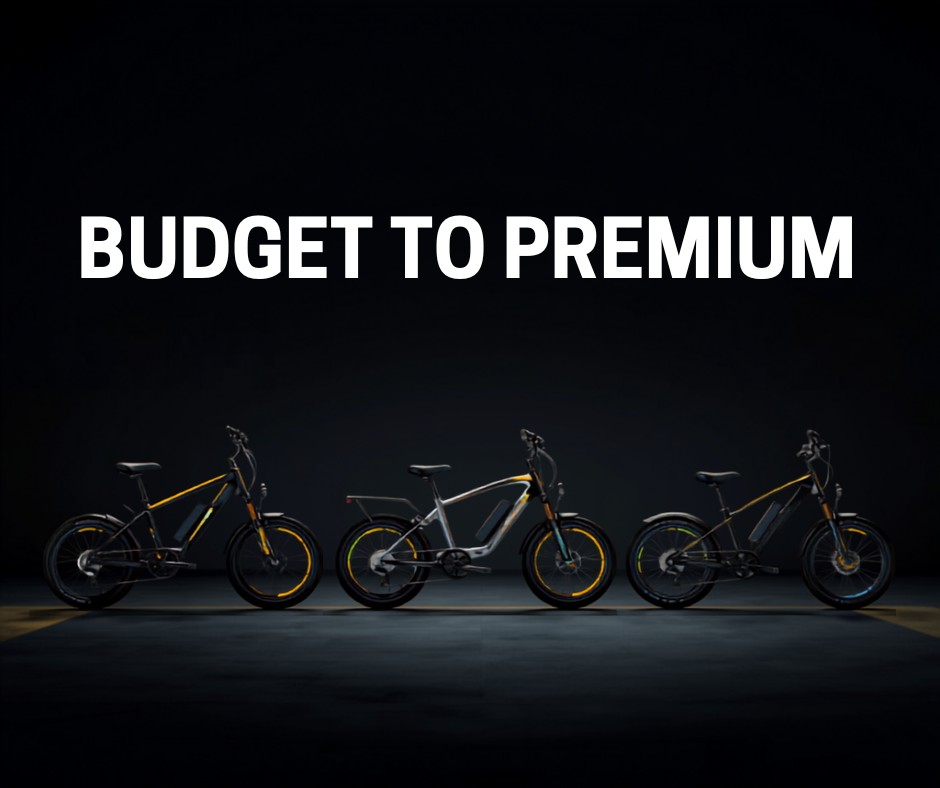 E-bike price tiers from budget to premium at Cyberbikes Leichhardt