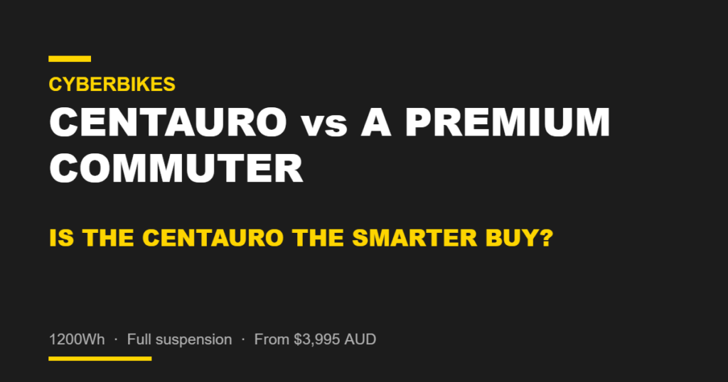 Cyberbikes Centauro vs Specialized Turbo Vado SL comparison