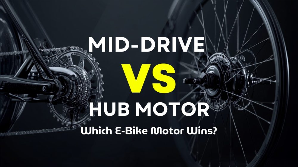 Mid-drive motor at the pedals versus a hub motor in the wheel on an e-bike, Cyberbikes Sydney