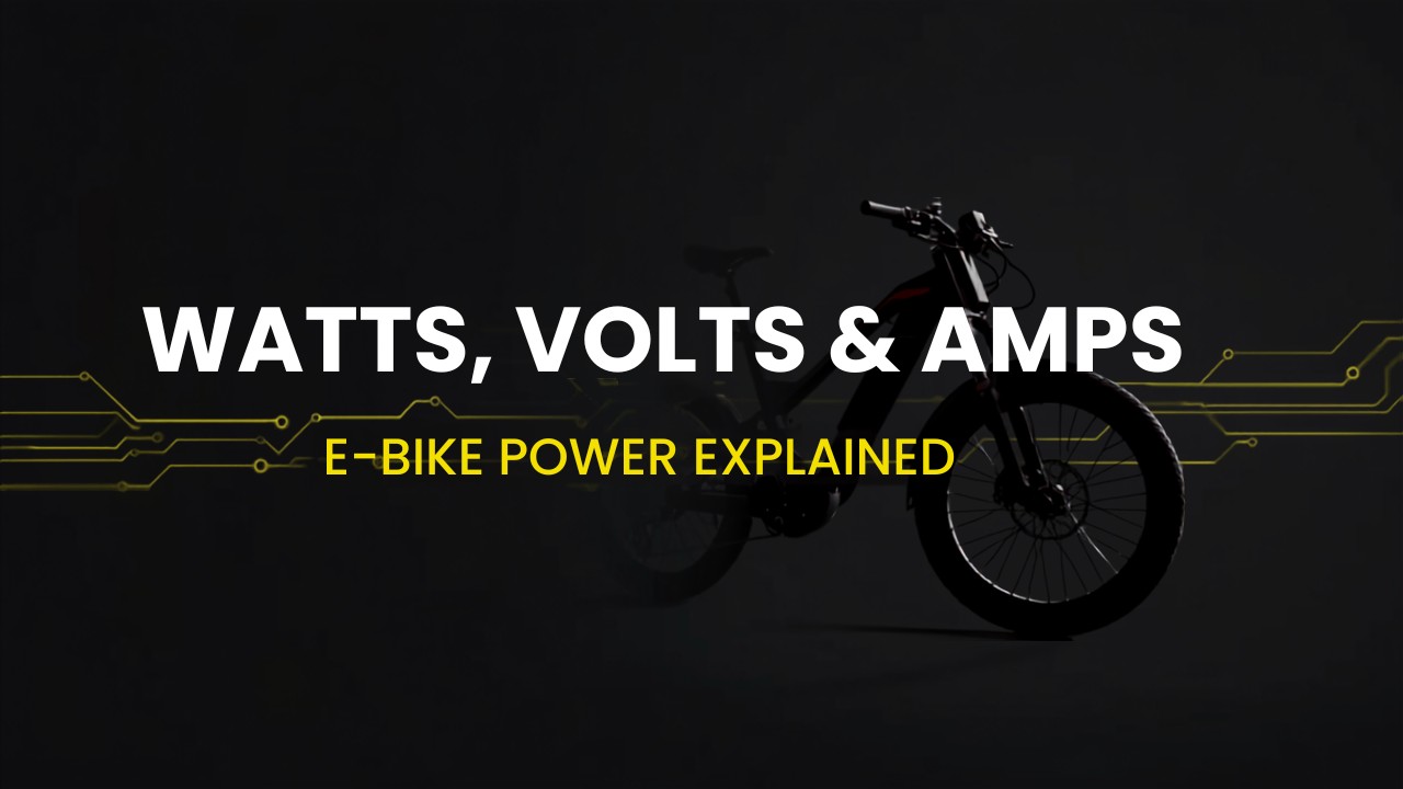 What watts, volts and amps mean on an e-bike - Cyberbikes Sydney power guide