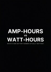 Cyberbikes graphic comparing amp-hours versus watt-hours for e-bike batteries