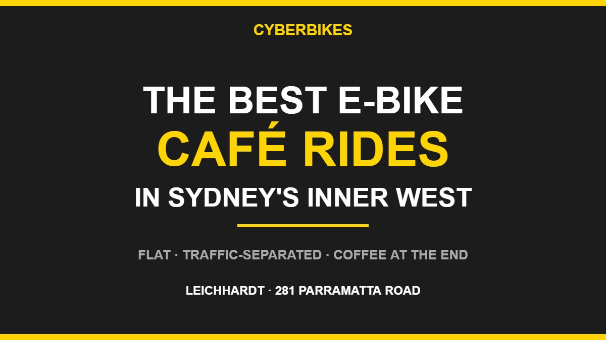 E-bike café rides in Sydney's Inner West — Cyberbikes Leichhardt