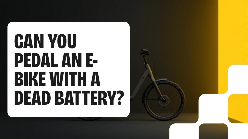 Cyberbikes Sydney banner asking can you pedal an e-bike with a dead battery, with a step-through electric bike