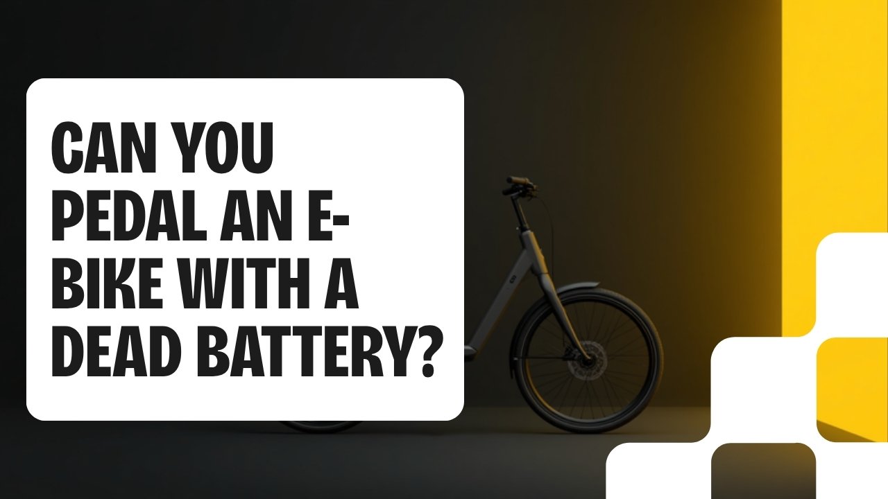 Cyberbikes Sydney banner asking can you pedal an e-bike with a dead battery, with a step-through electric bike