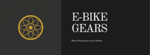 Cyberbikes banner asking whether e-bike gears should be higher or lower to save battery