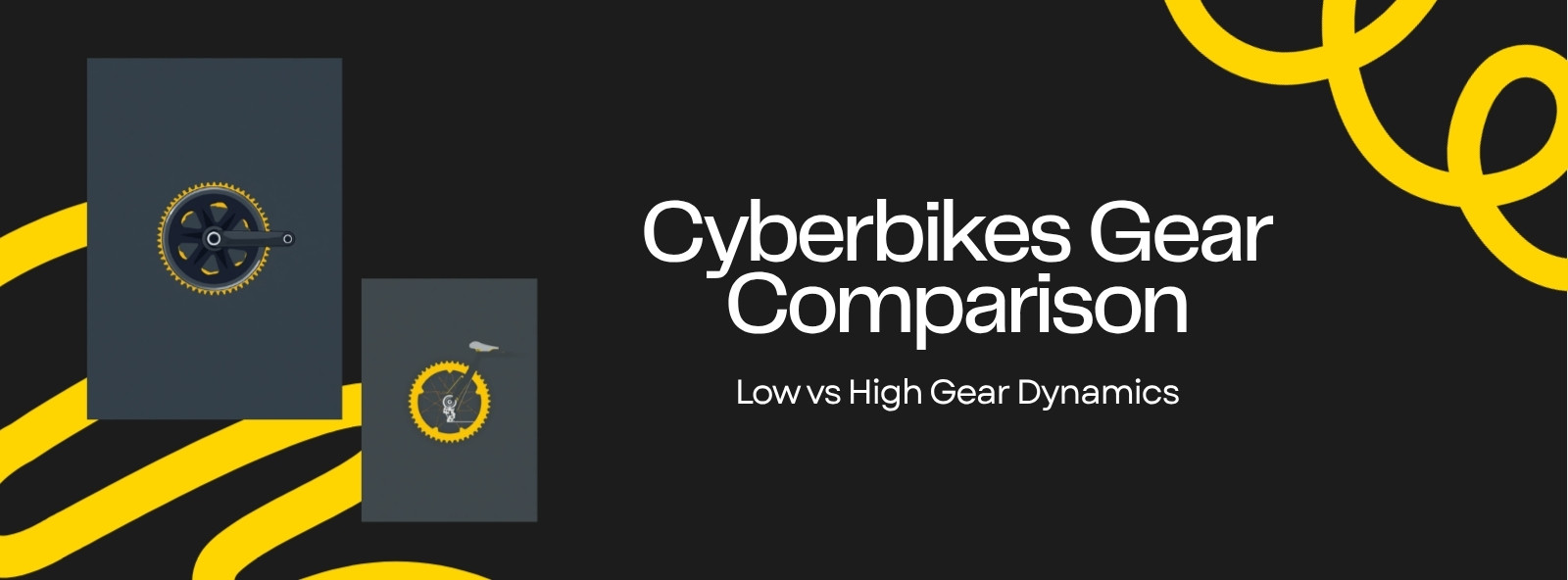 Low gear versus high gear comparison graphic for e-bike motor load, current draw and battery drain